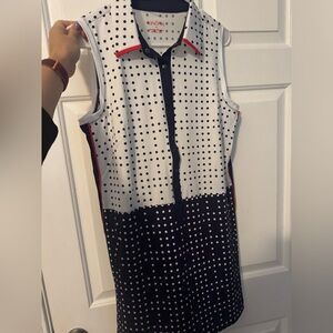 Polka dot golf/ tennis dress